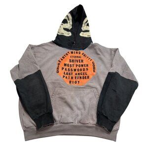 Come Tees Graphic Hoodie in Grey Black
